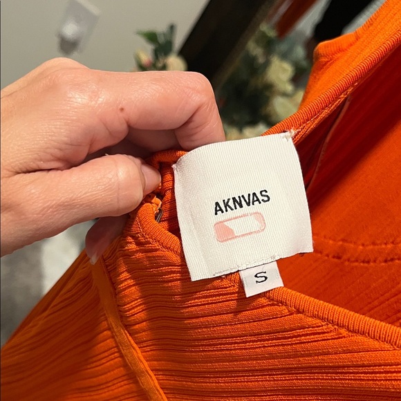 Aknvas Vibrant Orange Backless Dress - Picture 4 of 8
